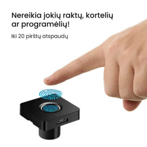 Έξυπνη οικιακή βιομετρική ηλεκτρονική κλειδαριά δακτυλικών αποτυπωμάτων Užsisakykite Trendai.lt 10