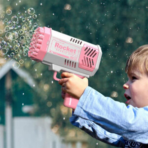 Electric Automatic Bubble Gun, Bubble Machine For Kids Bazooka Rocket Užsisakykite Trendai.lt 22