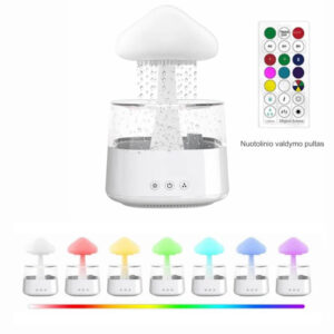 Rain Effect Essential Oil Vaporizer Air Humidifier Mushroom Cloud Užsisakykite Trendai.lt 19